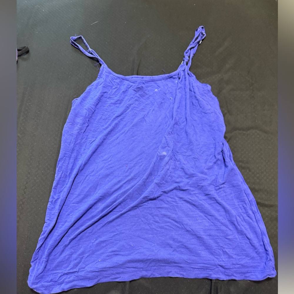 Women's Blue Sleeveless Top